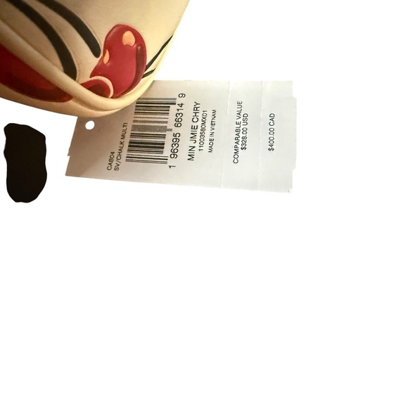 Coach Mini Jamie Cherry Print Camera Crossbody Bag Chalk - Picture 4 of 8